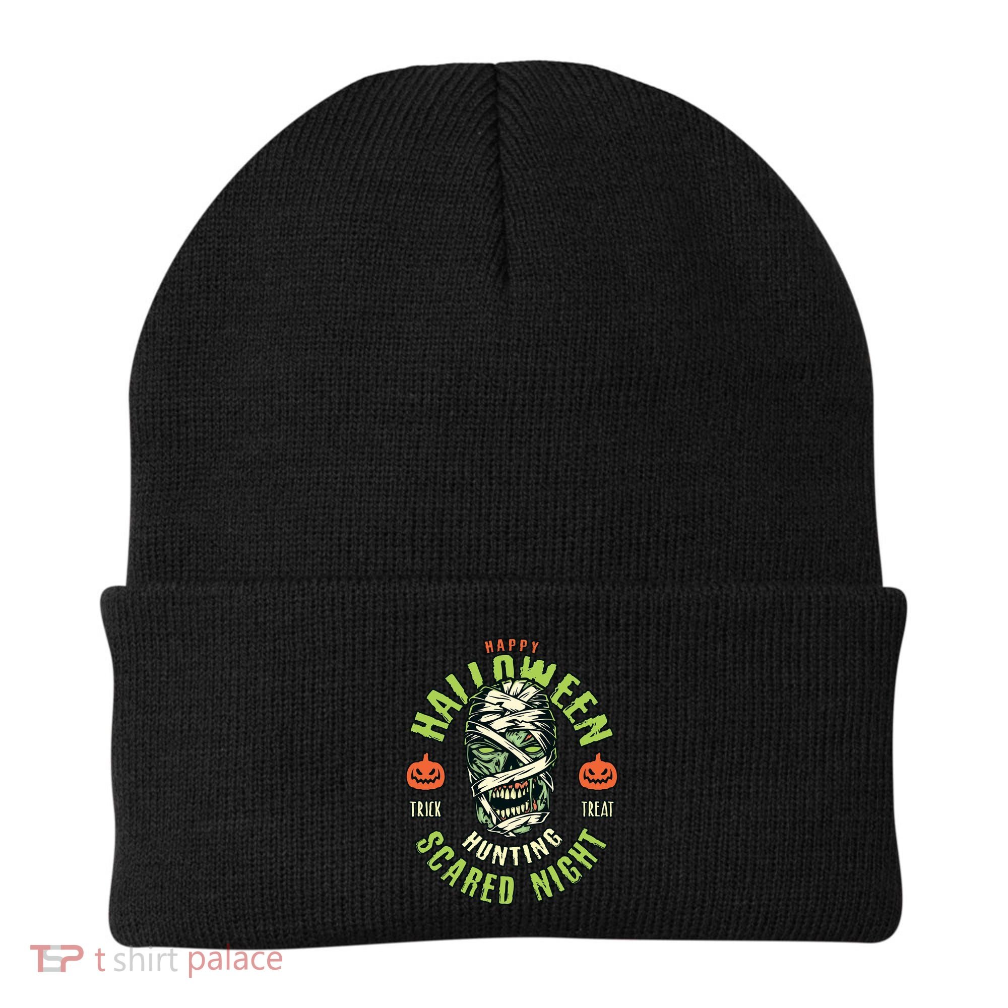 Happy Halloween Scared Night Mummy Beanie