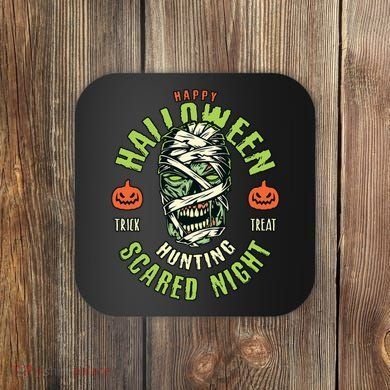 Happy Halloween Scared Night Mummy Coaster