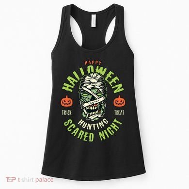 Happy Halloween Scared Night Mummy Women's Tank Top