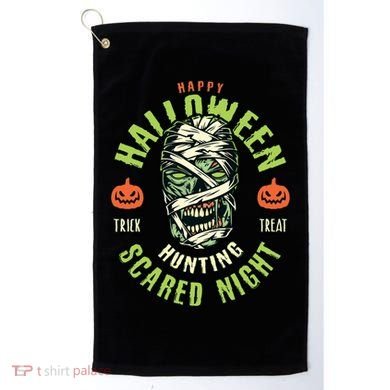 Happy Halloween Scared Night Mummy Golf Towel