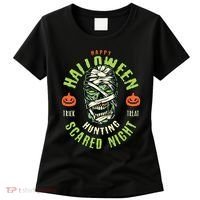 Happy Halloween Scared Night Mummy Women's T-Shirt thumb 0