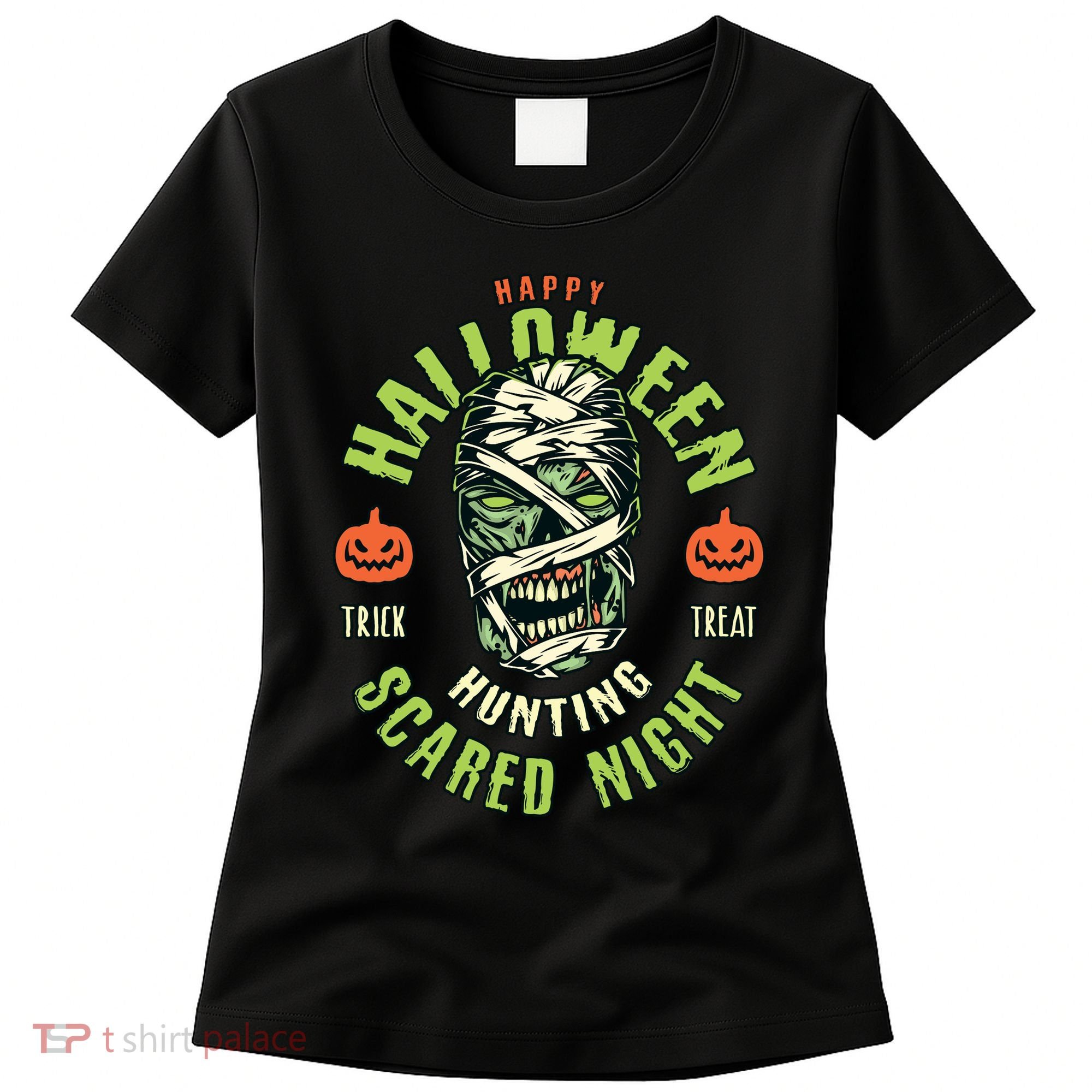 Happy Halloween Scared Night Mummy Women's T-Shirt