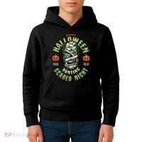 Happy Halloween Scared Night Mummy Kids Hoodie thumb 4