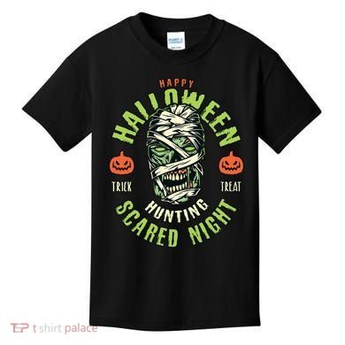 Happy Halloween Scared Night Mummy Kids T-Shirt