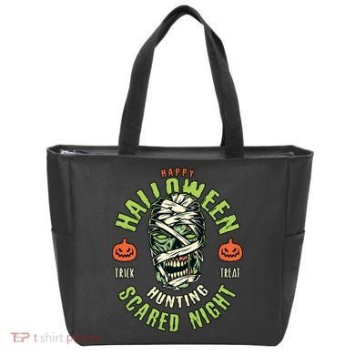 Happy Halloween Scared Night Mummy Tote Bag