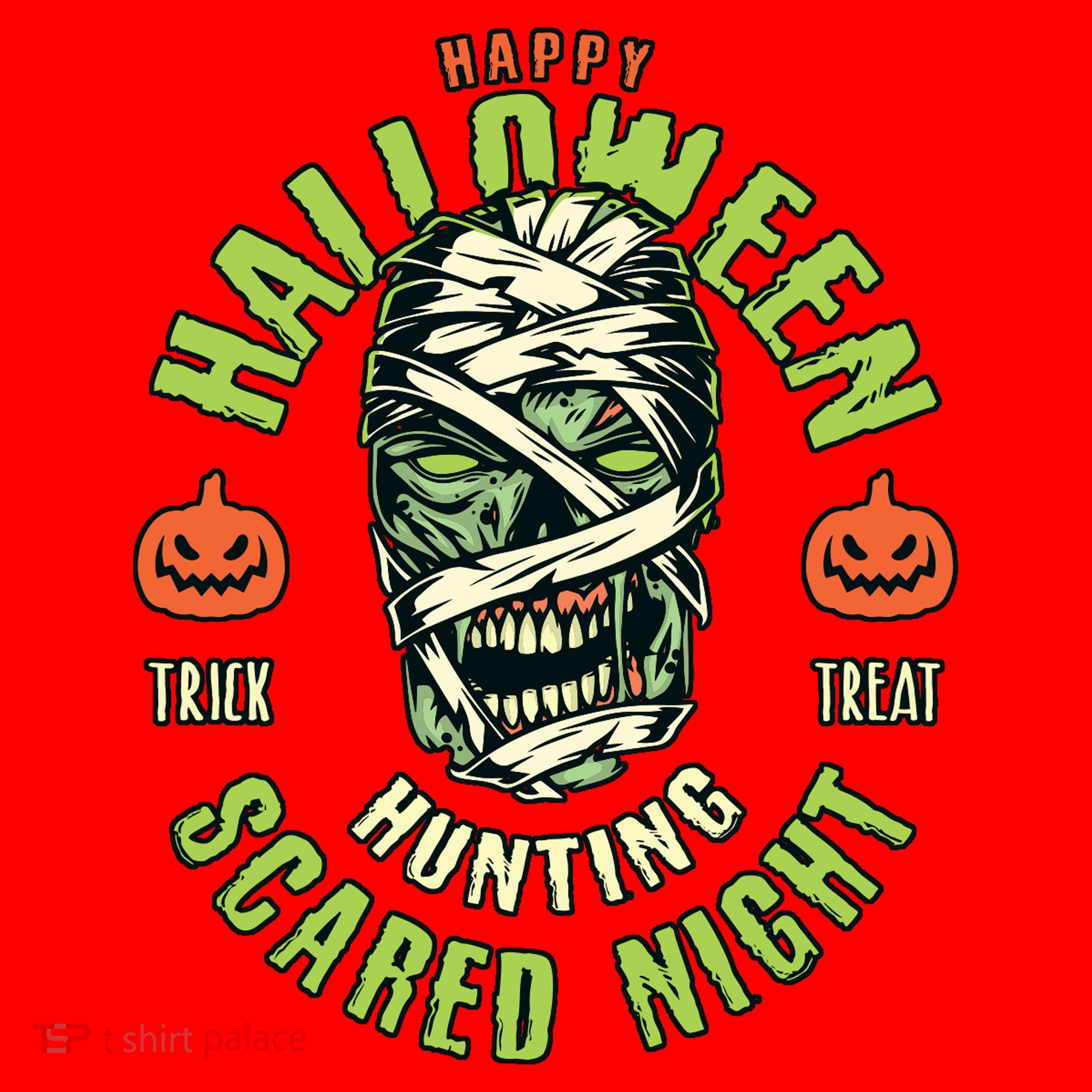 Happy Halloween Scared Night Mummy Santa Hat