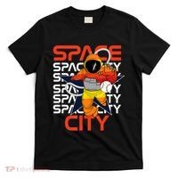 Town Houston Space City Vintage Baseball Astronaut T-Shirt thumb 0