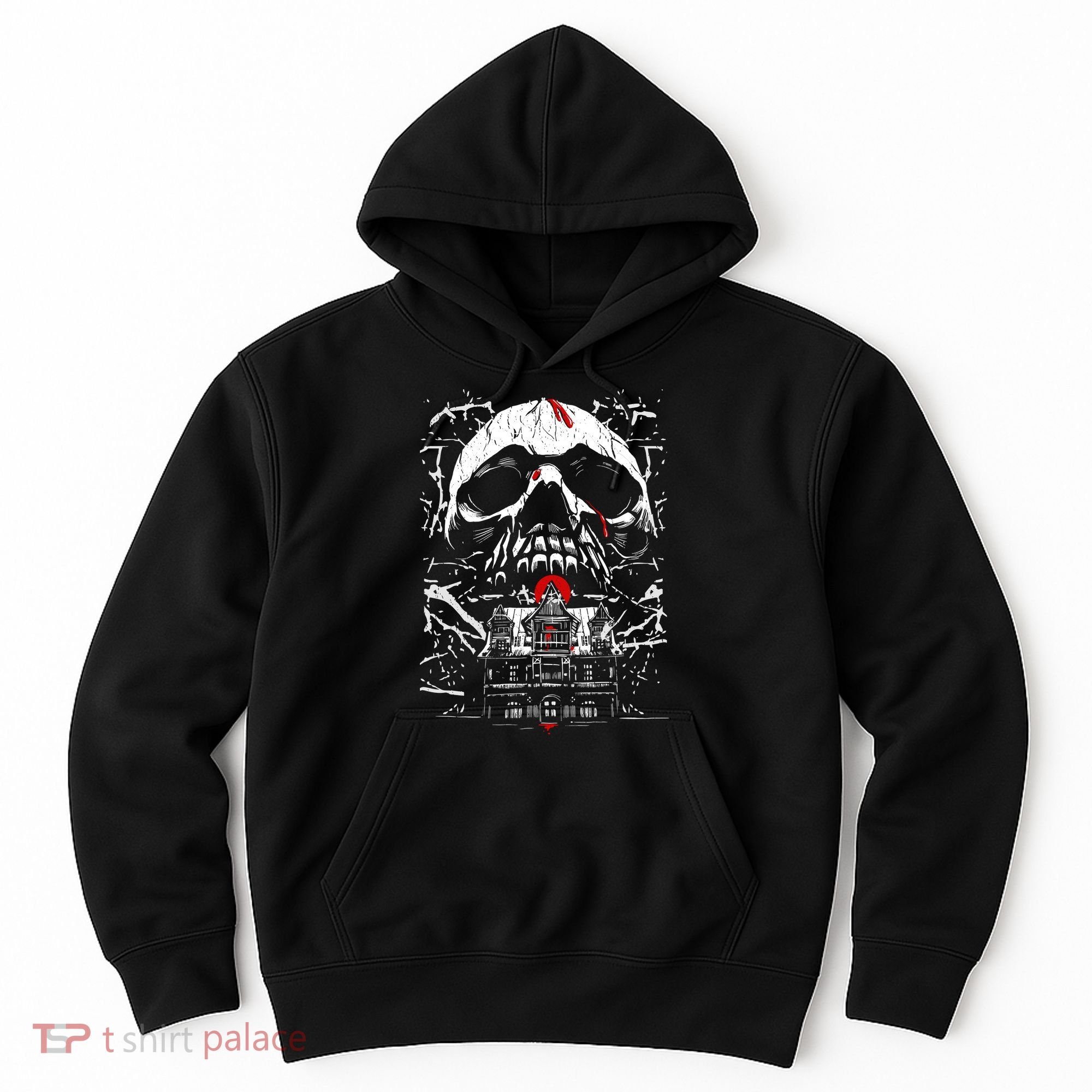 Haunted House Skull Hoodie