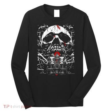 Haunted House Skull Long Sleeve Shirt
