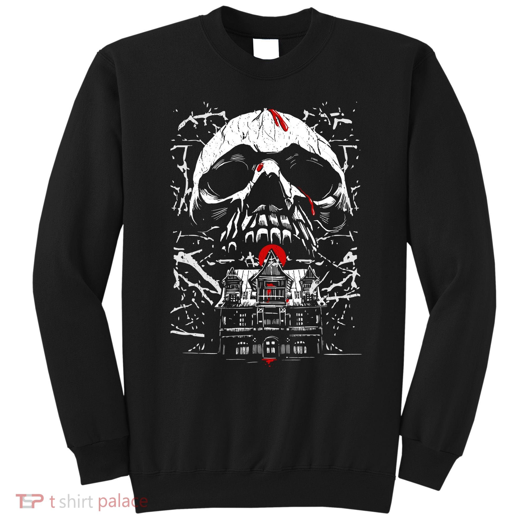 Haunted House Skull Sweatshirt