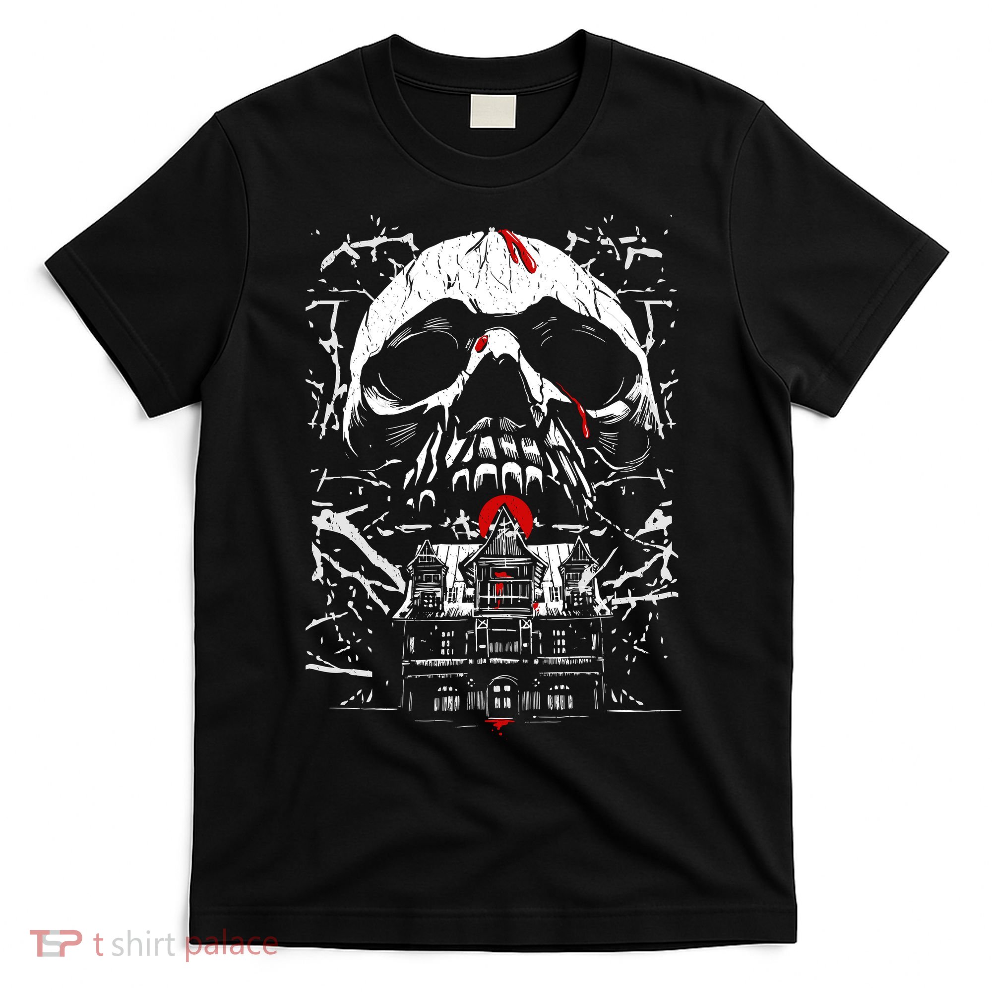 Haunted House Skull T-Shirt