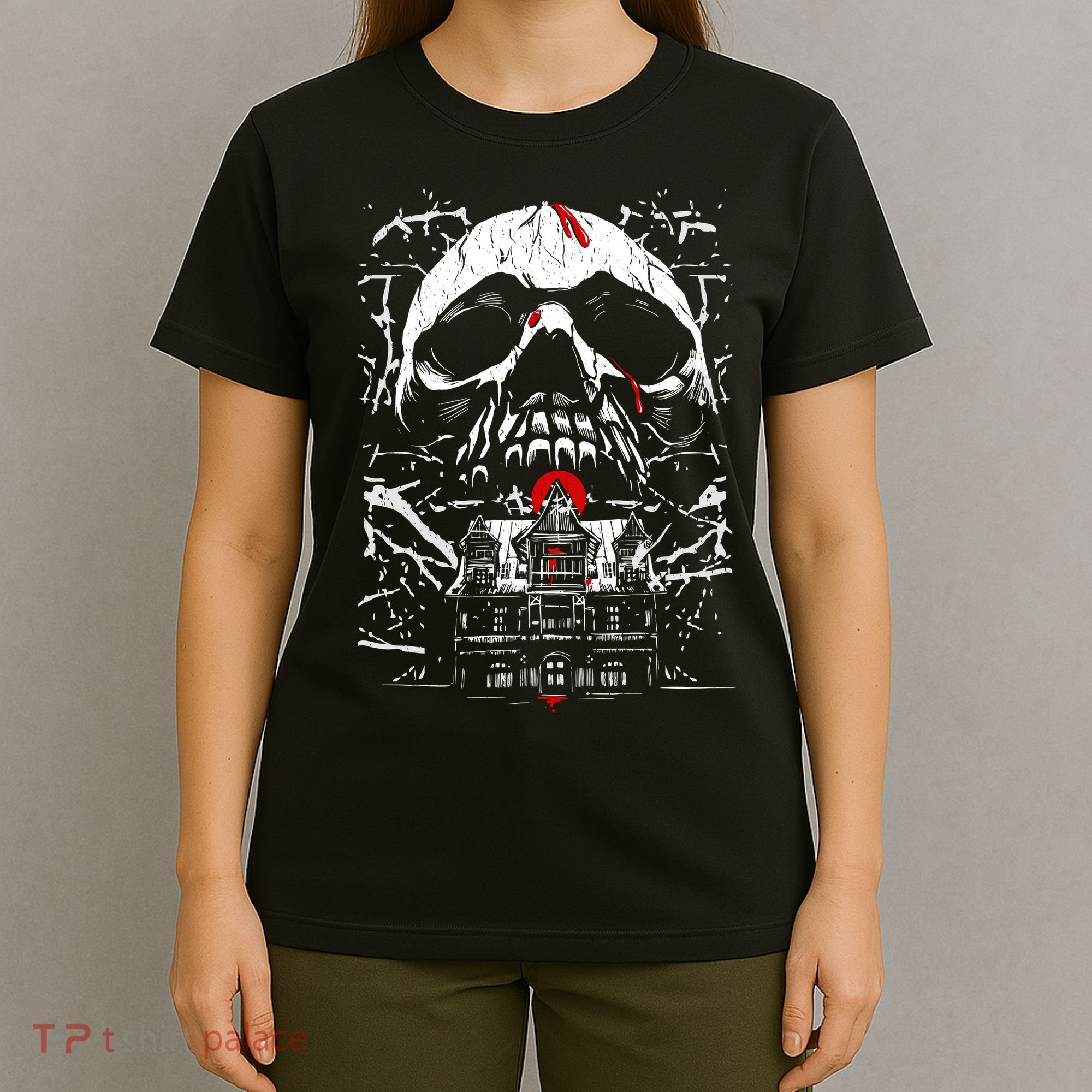 Haunted House Skull T-Shirt