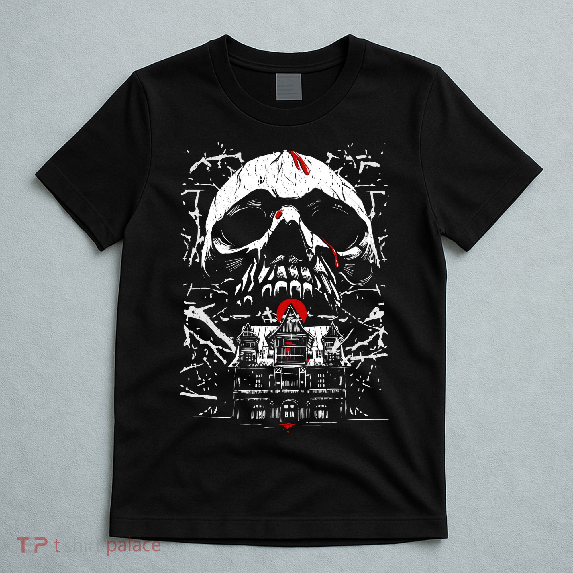 Haunted House Skull T-Shirt