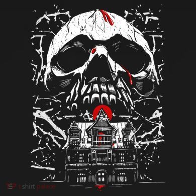 Haunted House Skull Hooded Wearable Blanket