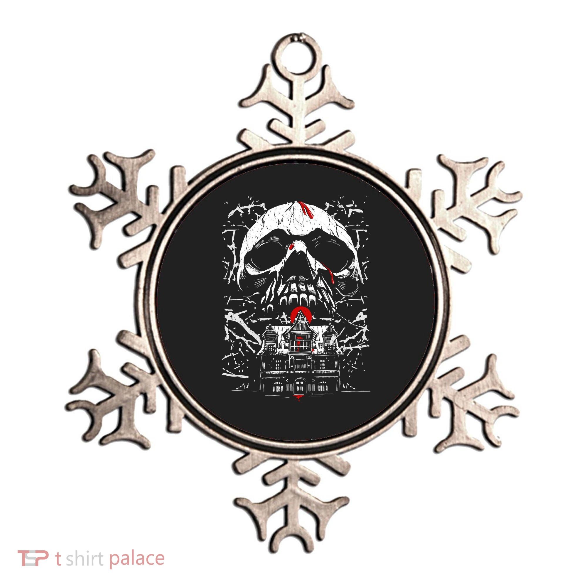 Haunted House Skull Ornament