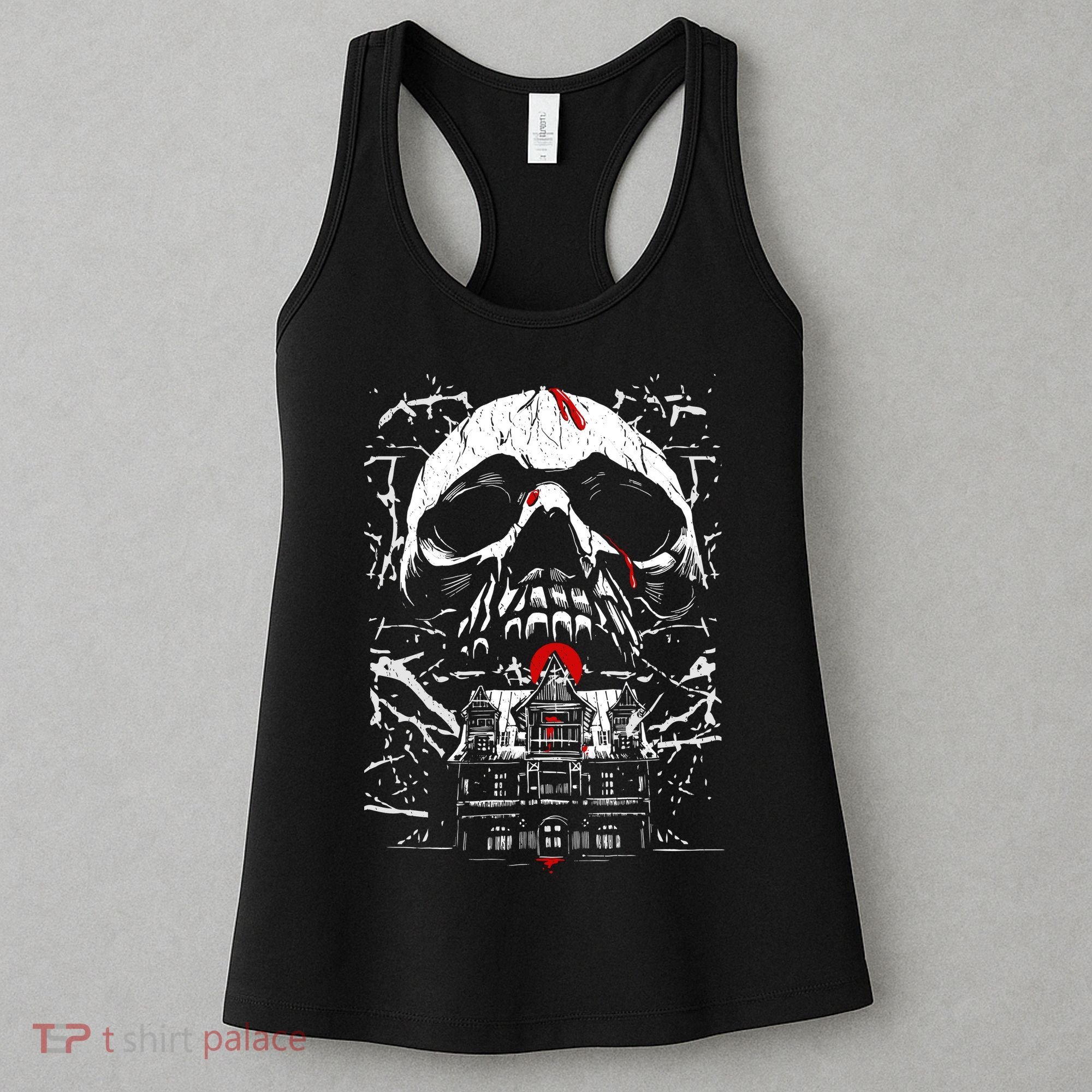 Haunted House Skull Women's Tank Top