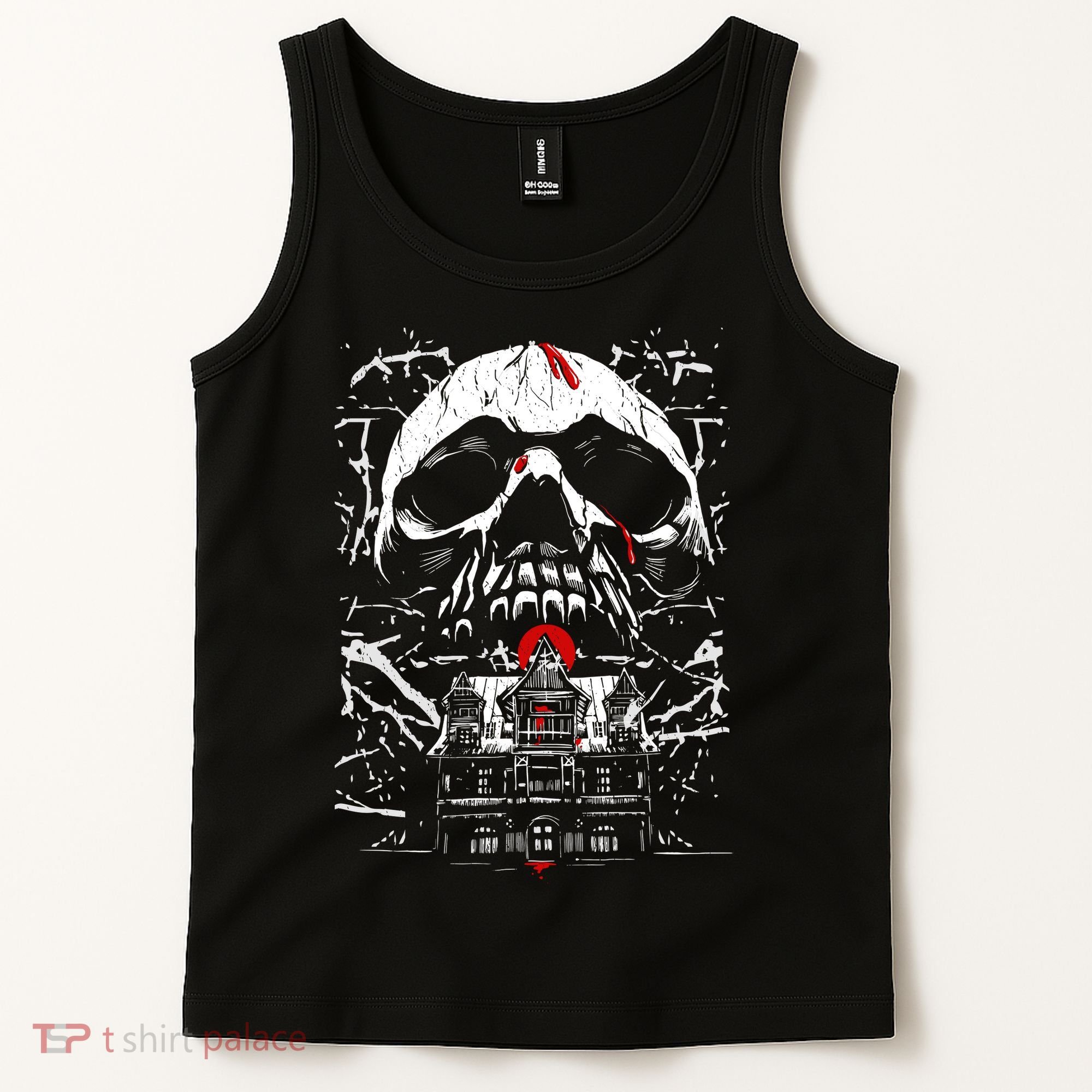 Haunted House Skull Tank Top