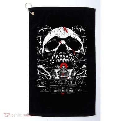 Haunted House Skull Golf Towel