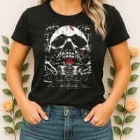 Haunted House Skull Women's T-Shirt thumb 2