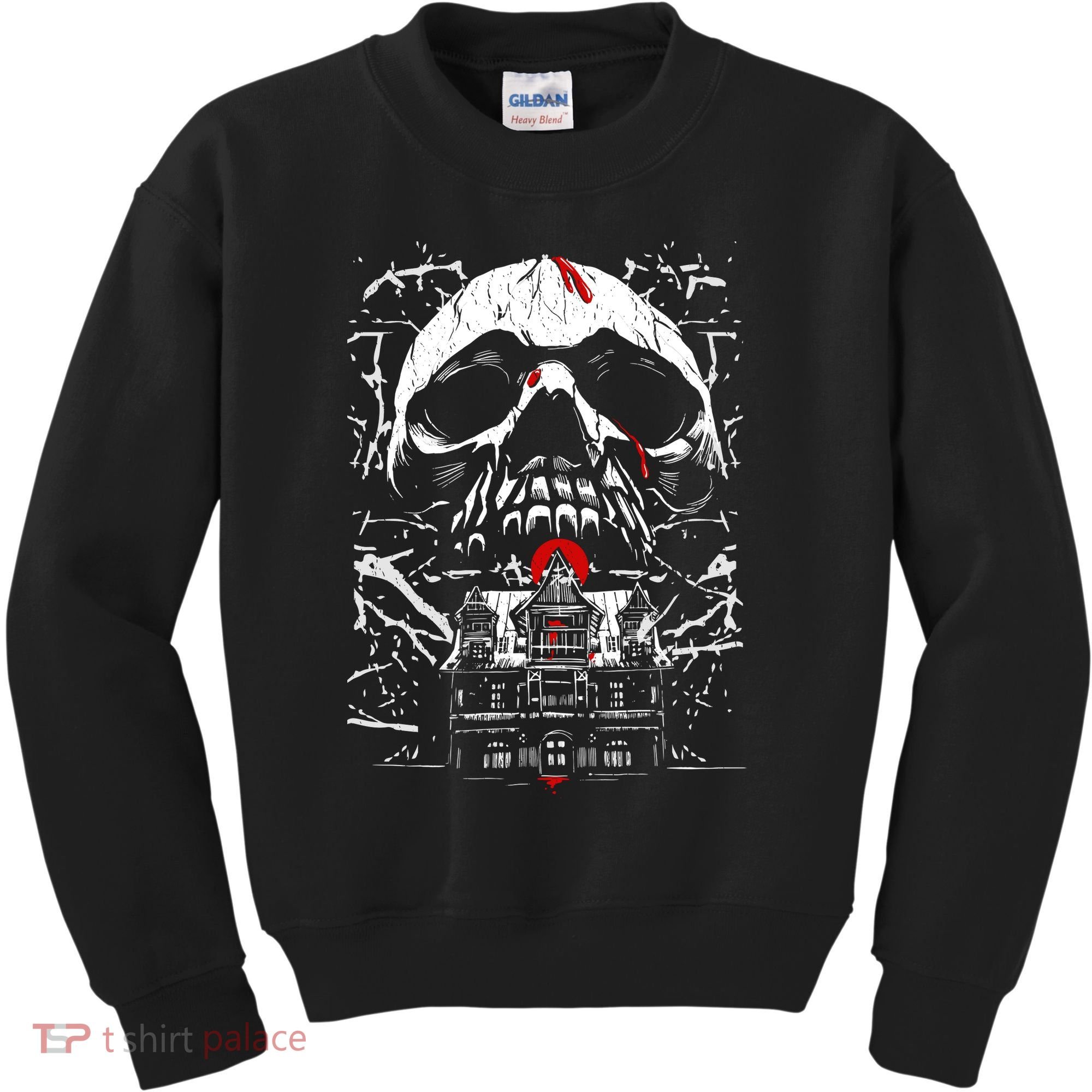 Haunted House Skull Kids Sweatshirt