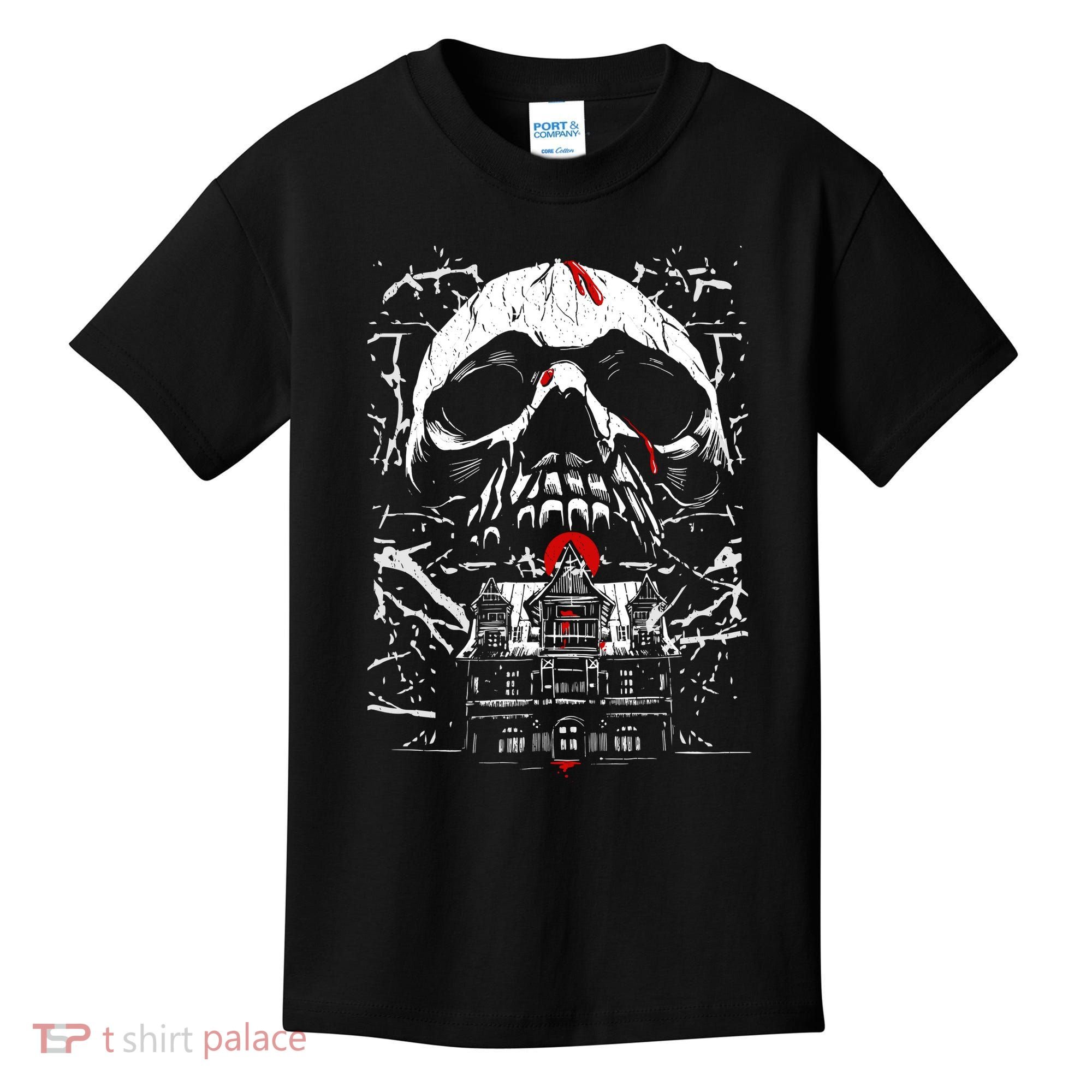 Haunted House Skull Kids T-Shirt