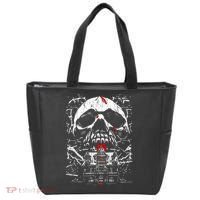 Haunted House Skull Tote Bag thumb 0