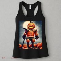 Halloween Hockey Season Pumpkin Player Women's Tank Top thumb 3