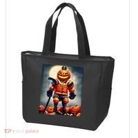 Halloween Hockey Season Pumpkin Player Tote Bag thumb 3