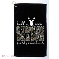 Hello Hunting Season Goodbye Husband Gift Golf Towel thumb 0