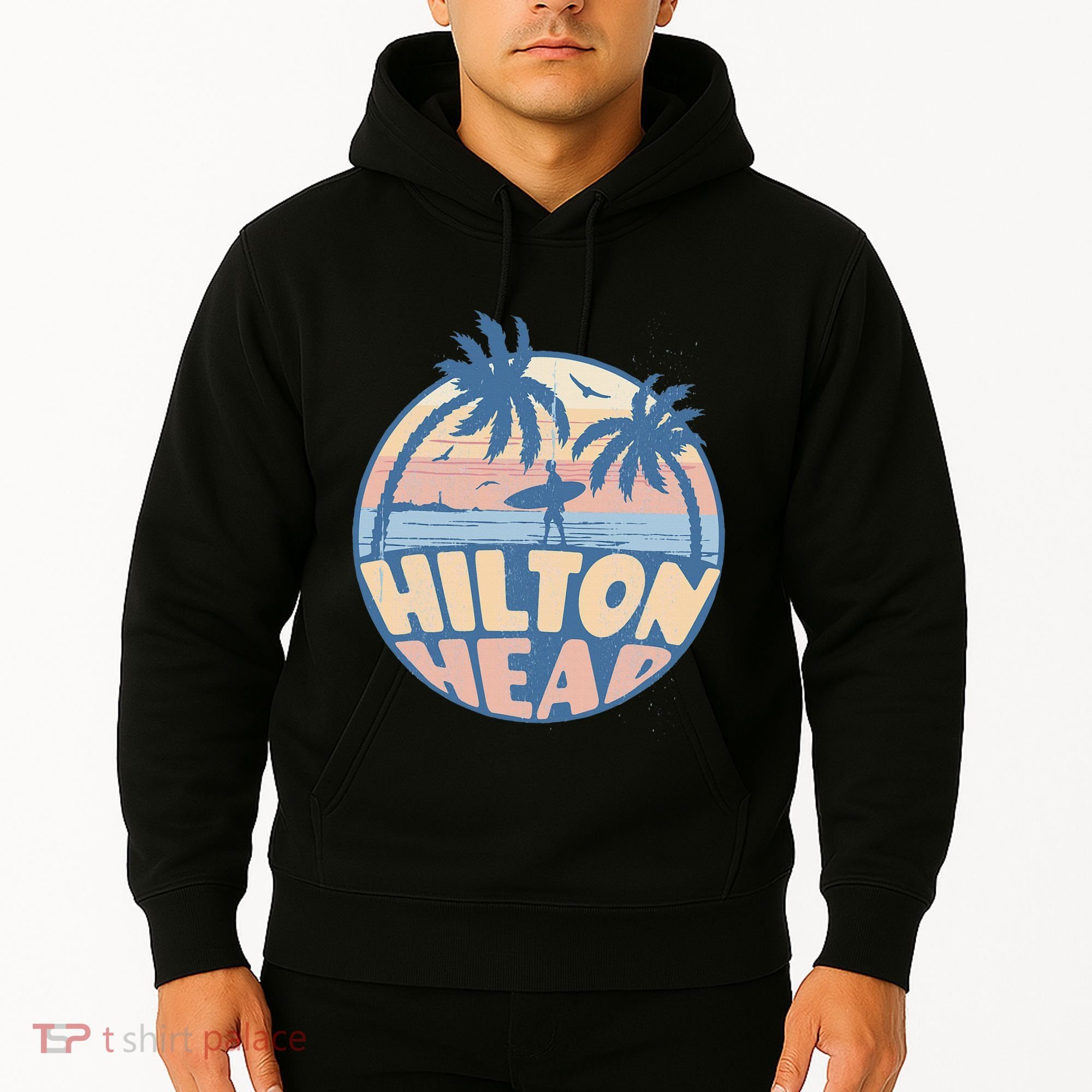 Hilton Head South Carolina Beach Surf Summer Vacation Hoodie