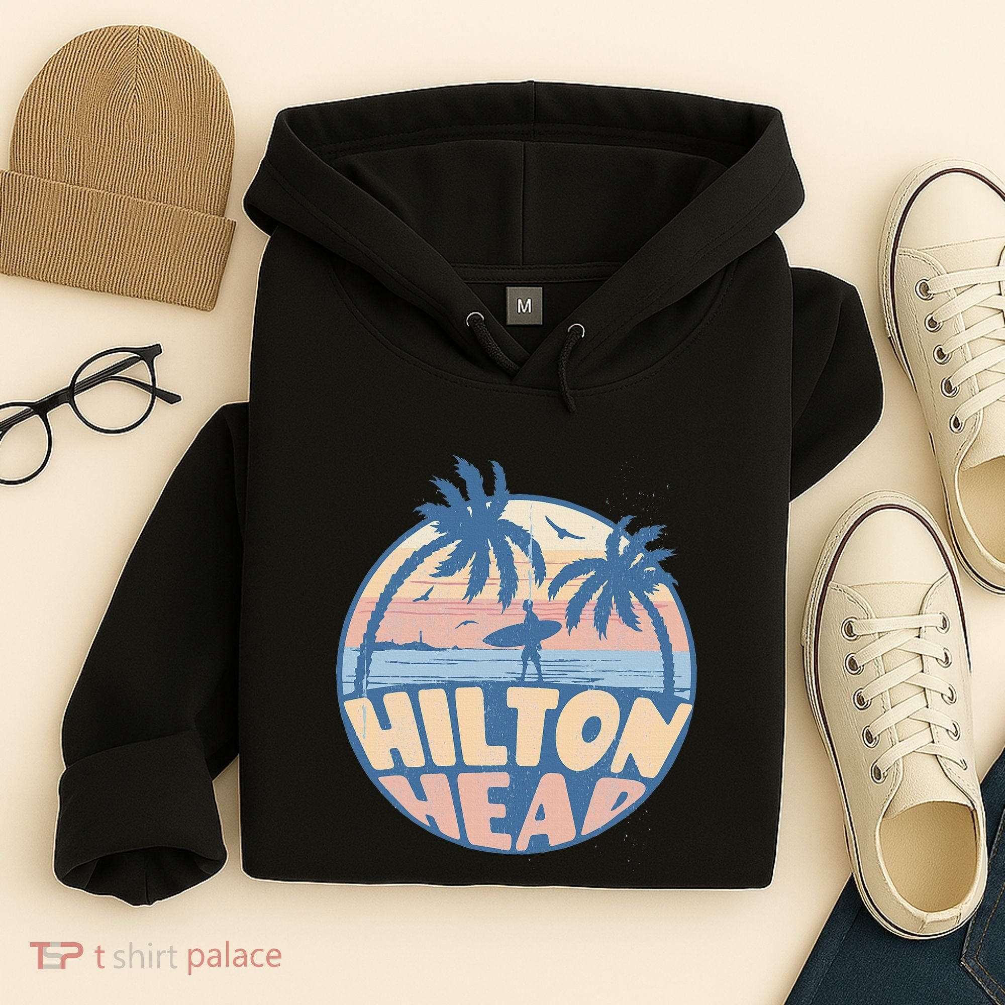 Hilton Head South Carolina Beach Surf Summer Vacation Hoodie