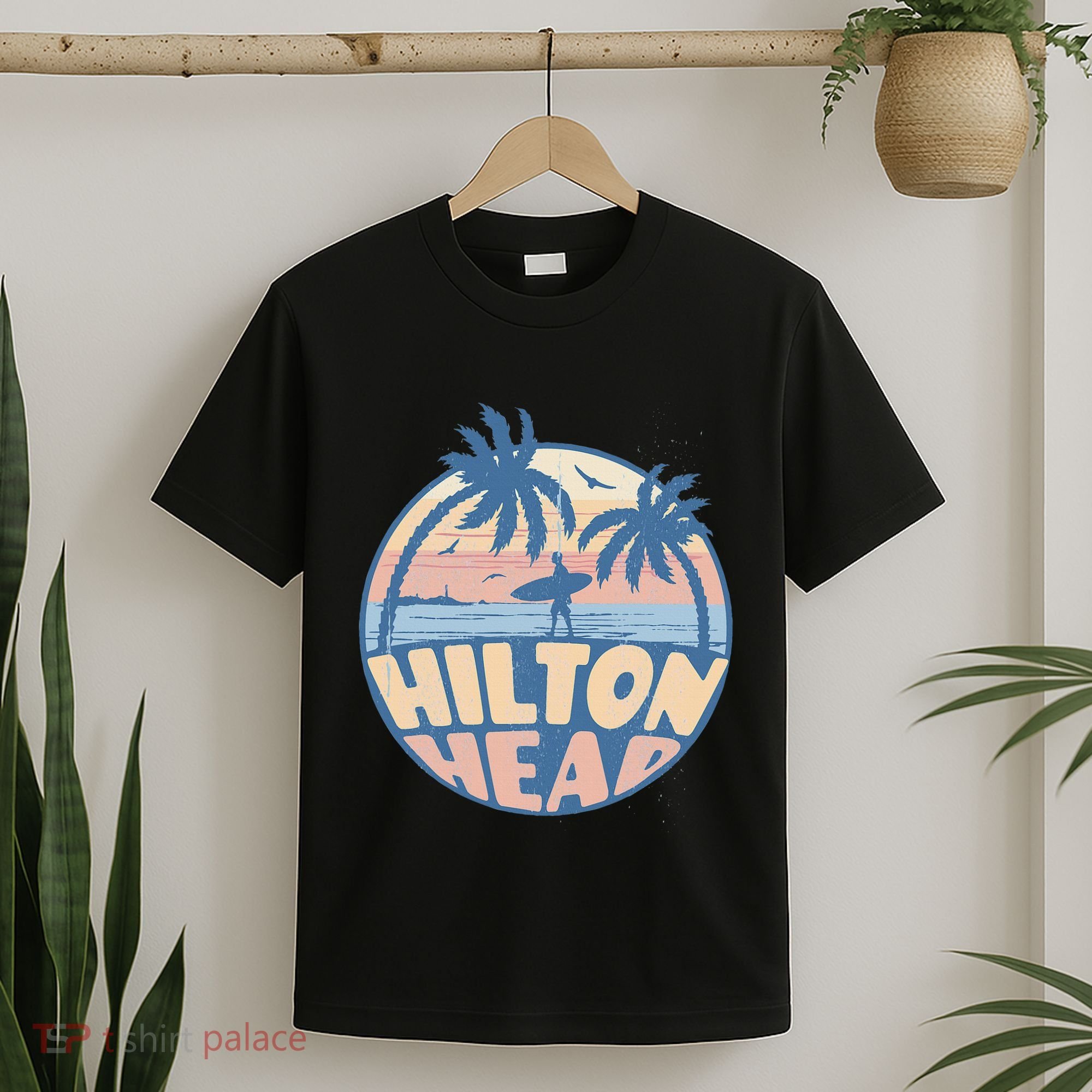 Hilton Head South Carolina Beach Surf Summer Vacation T-Shirt