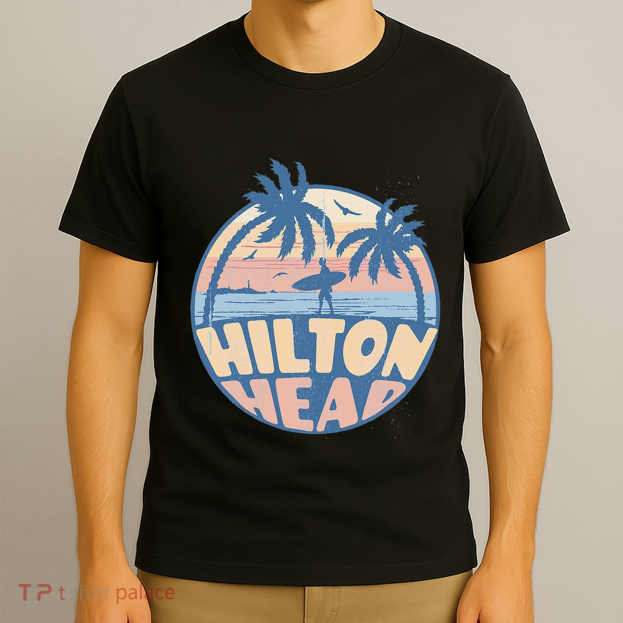 Hilton Head South Carolina Beach Surf Summer Vacation T-Shirt
