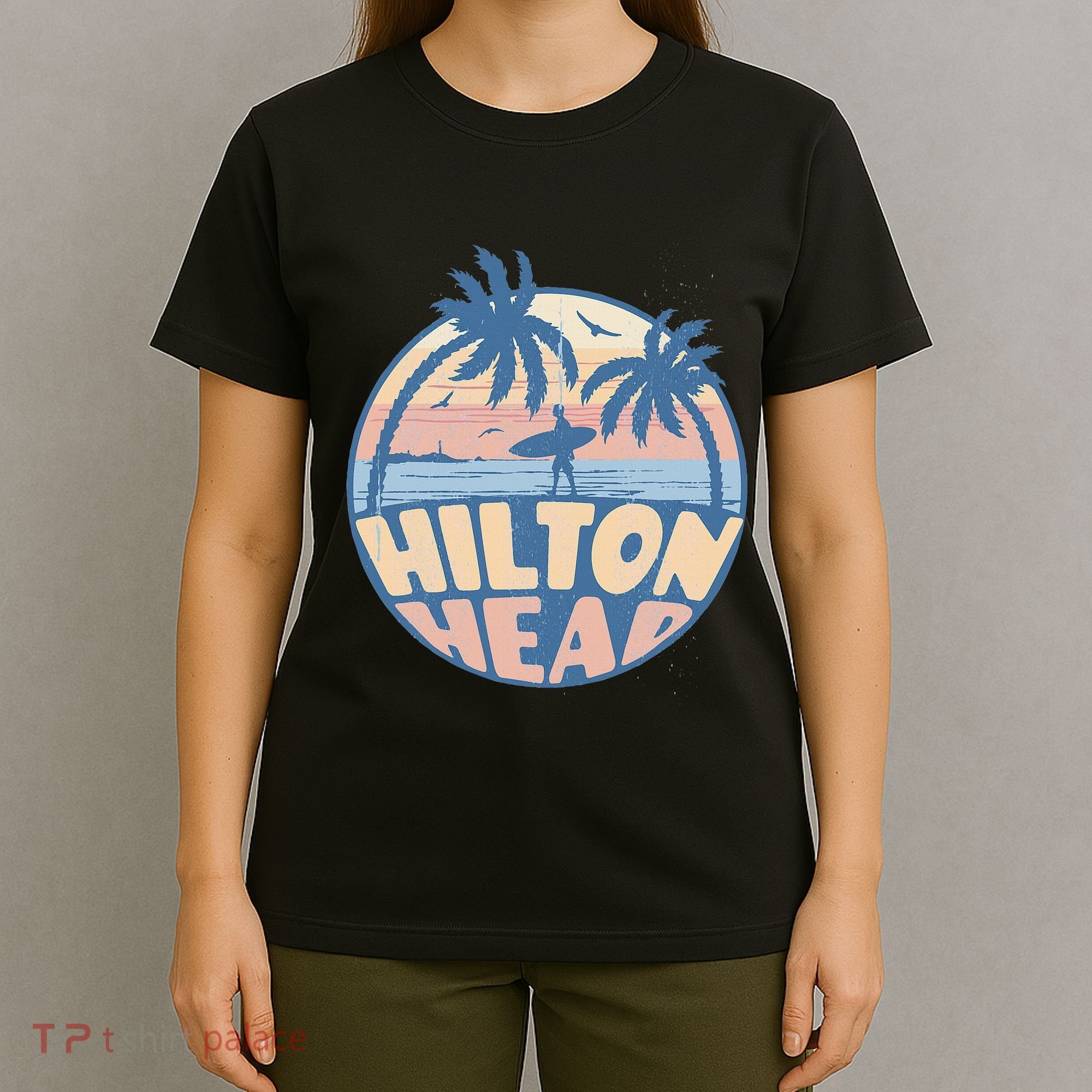 Hilton Head South Carolina Beach Surf Summer Vacation T-Shirt