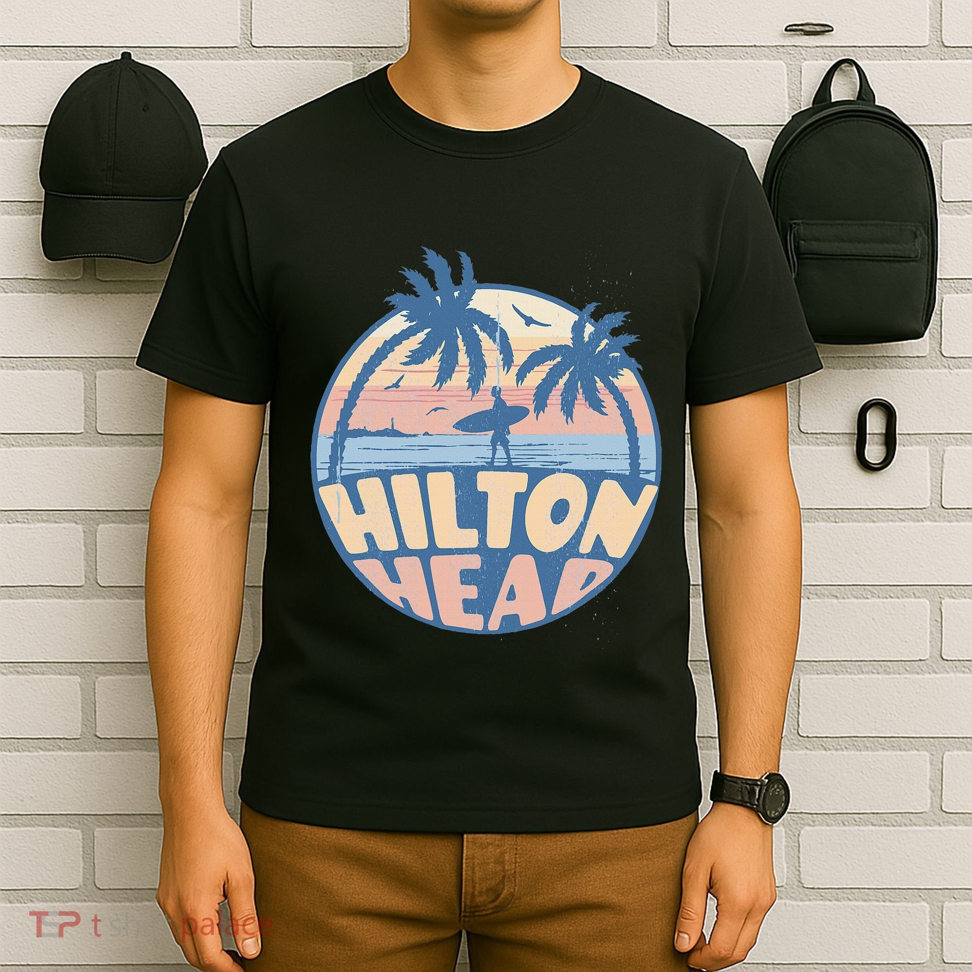 Hilton Head South Carolina Beach Surf Summer Vacation T-Shirt