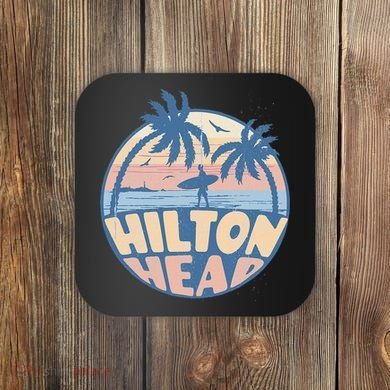Hilton Head South Carolina Beach Surf Summer Vacation Coaster