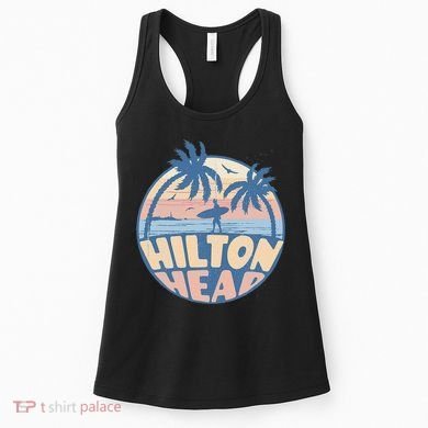 Hilton Head South Carolina Beach Surf Summer Vacation Women's Tank Top