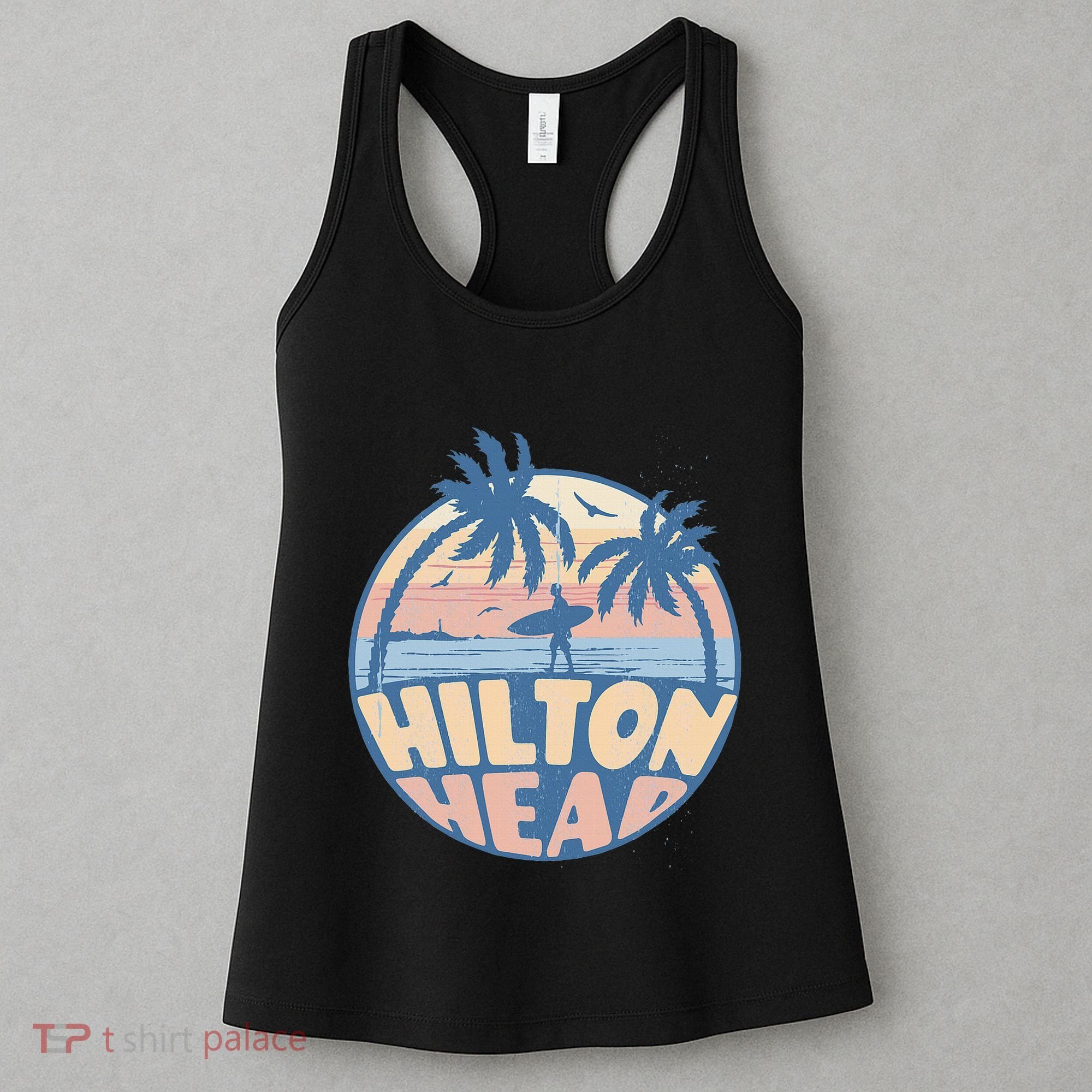 Hilton Head South Carolina Beach Surf Summer Vacation Women's Tank Top