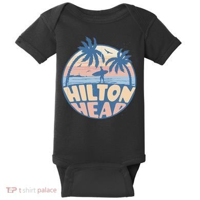 Hilton Head South Carolina Beach Surf Summer Vacation Baby Bodysuit