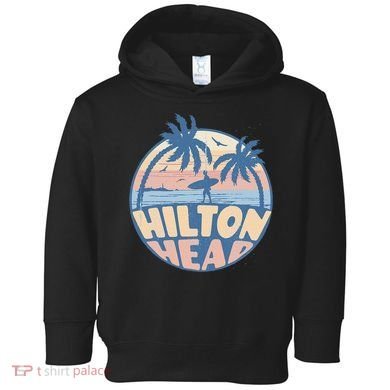 Hilton Head South Carolina Beach Surf Summer Vacation Toddler Hoodie
