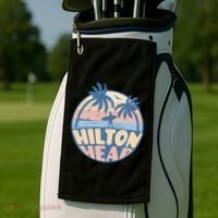 Hilton Head South Carolina Beach Surf Summer Vacation Golf Towel thumb 2