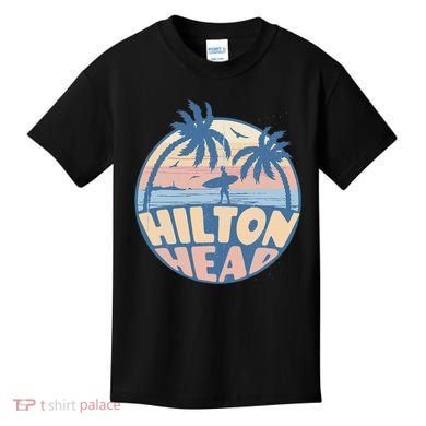 Hilton Head South Carolina Beach Surf Summer Vacation Kids T-Shirt