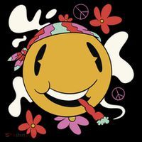 Happy Hippie Smoke Button thumb 1