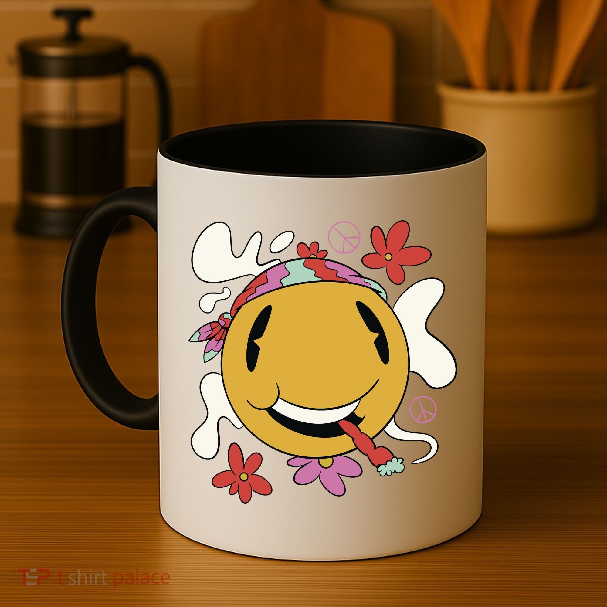 Happy Hippie Smoke Coffee Mug
