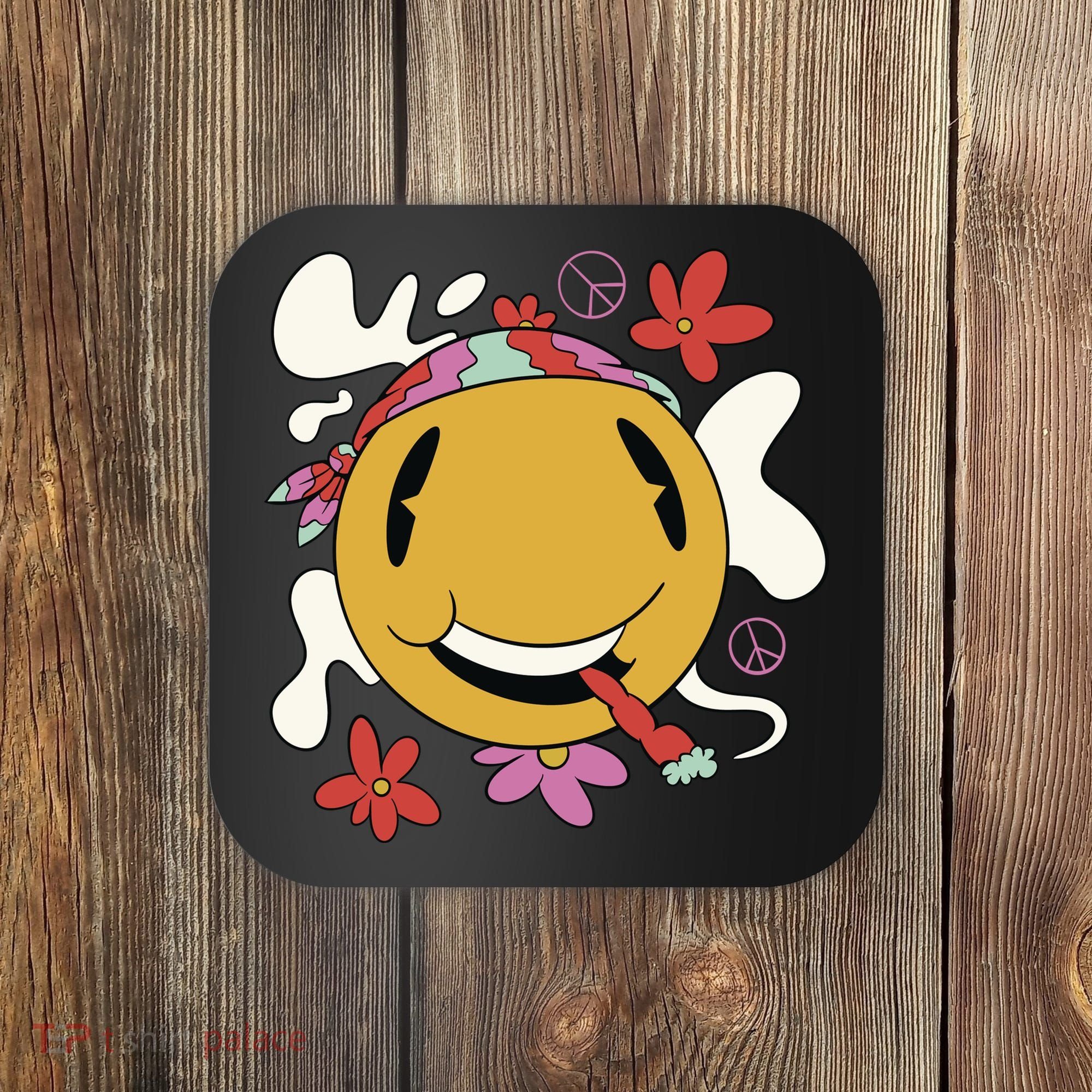 Happy Hippie Smoke Coaster