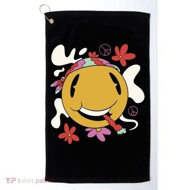 Happy Hippie Smoke Golf Towel