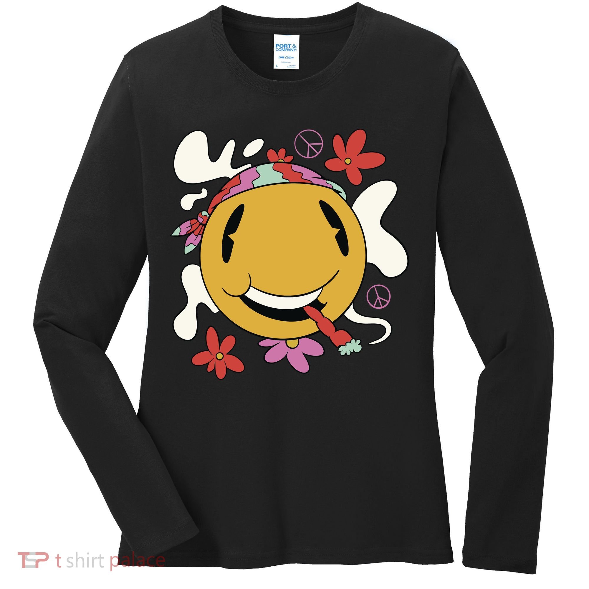 Happy Hippie Smoke Women's Long Sleeve Shirt