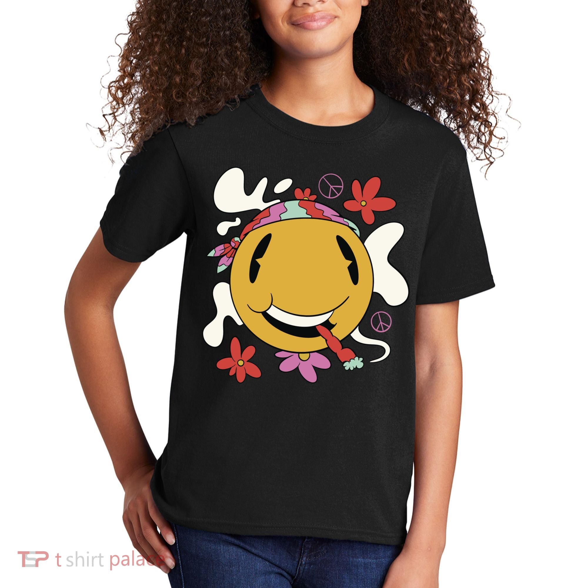 Happy Hippie Smoke Kids T-Shirt