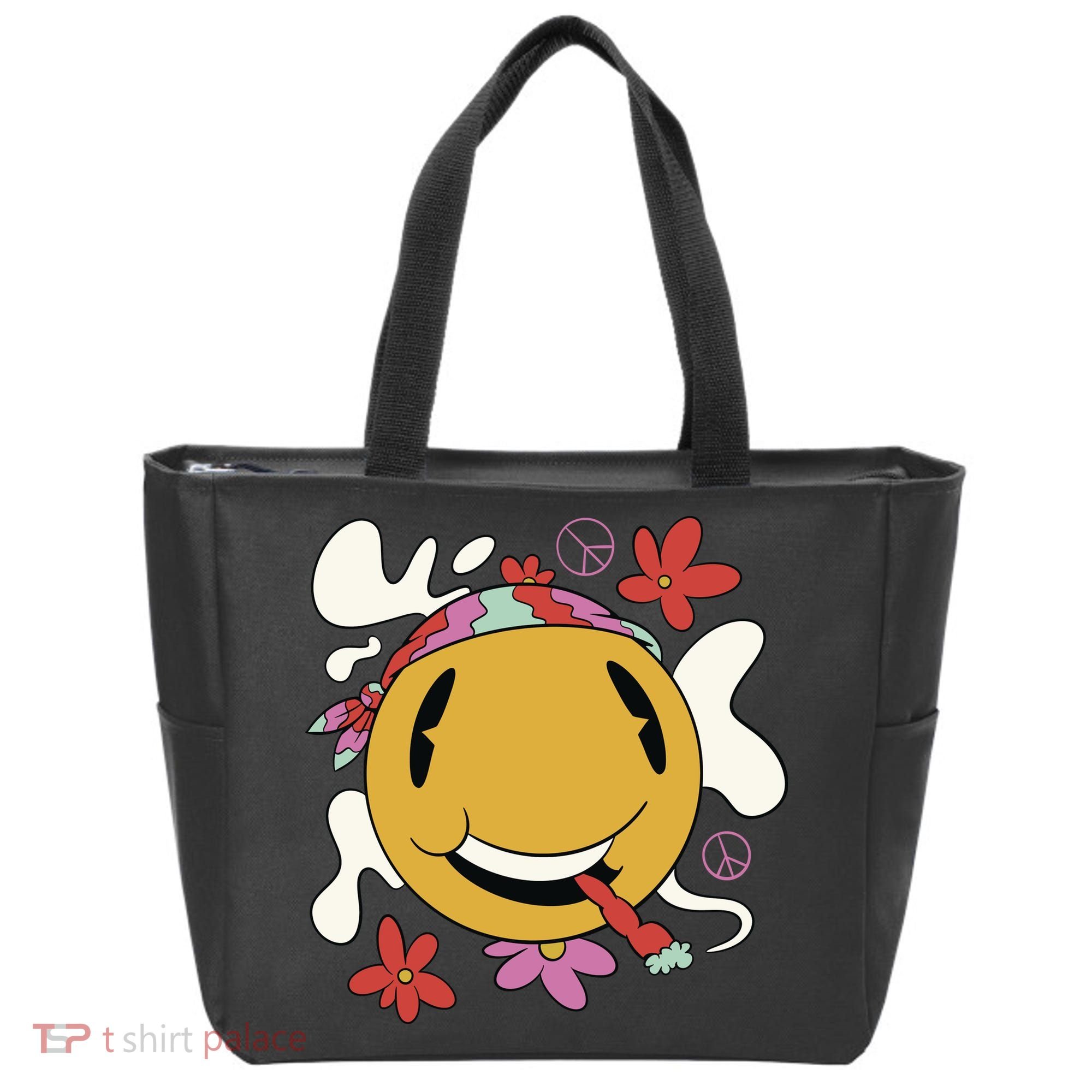 Happy Hippie Smoke Tote Bag