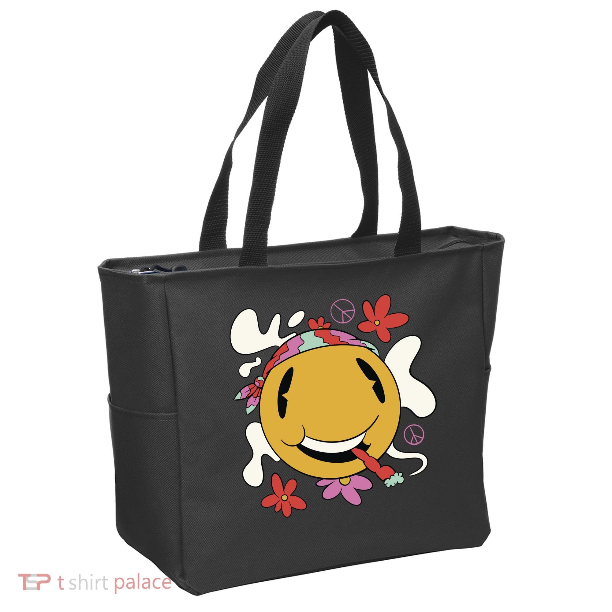Happy Hippie Smoke Tote Bag